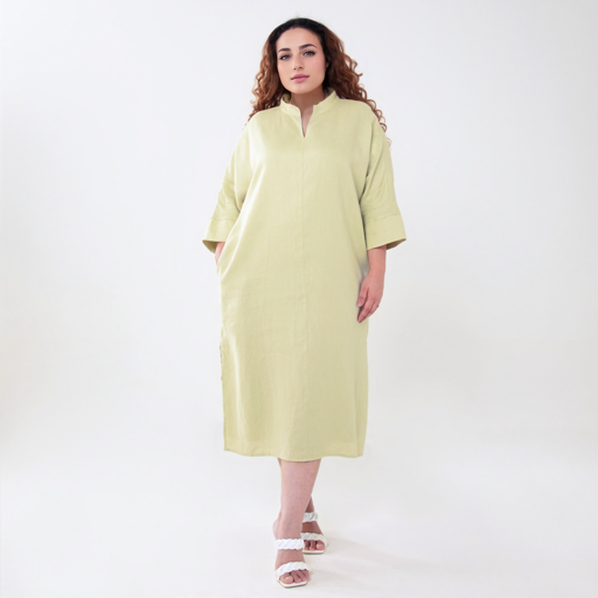 Linen Dolman Dress