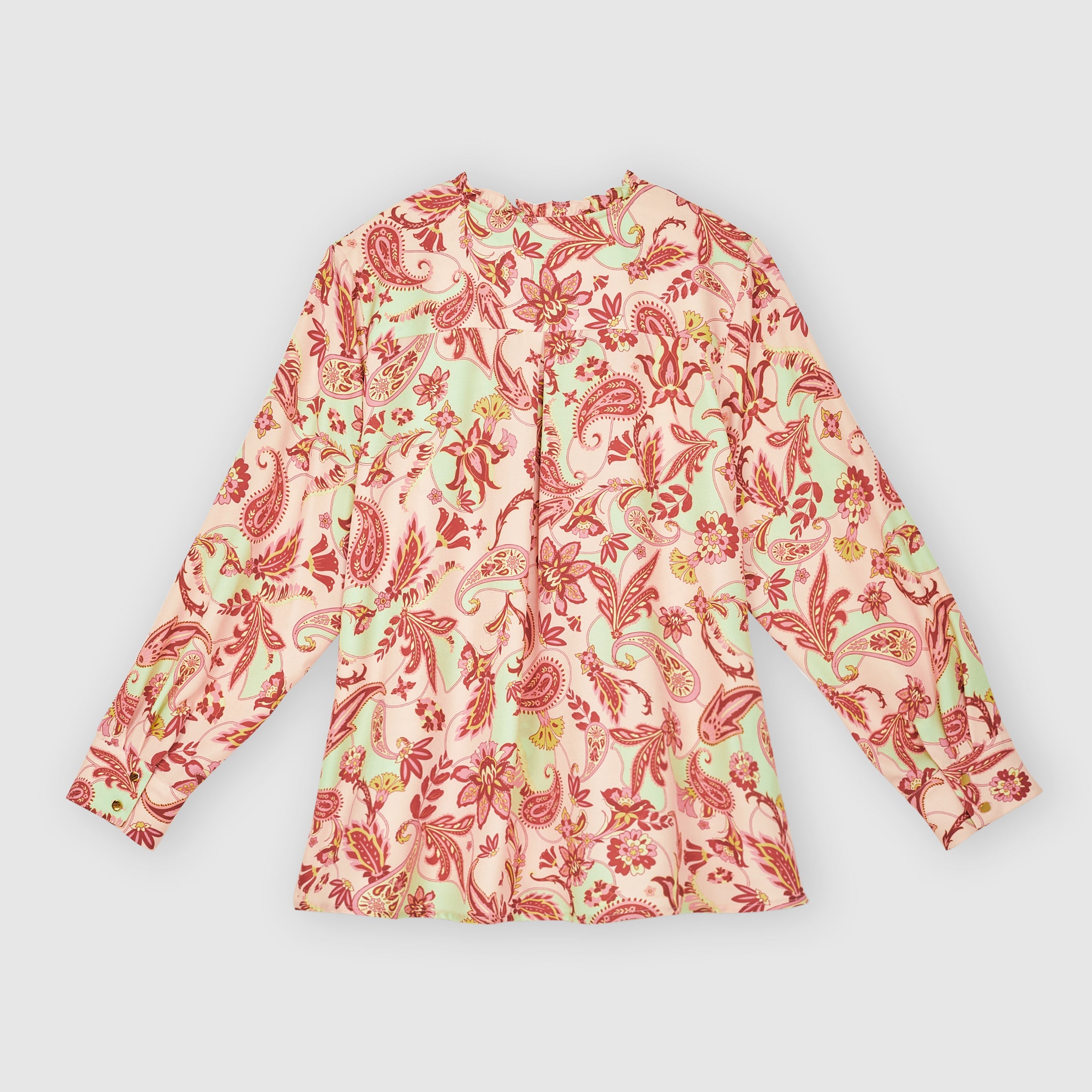 Printed Frilled Neck Top